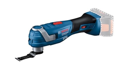 Outil multifonction oscillant Bosch Professional GOP 18V-34 bleu, machine nue sans batterie, avec sa lame plongeante StarlockPlus