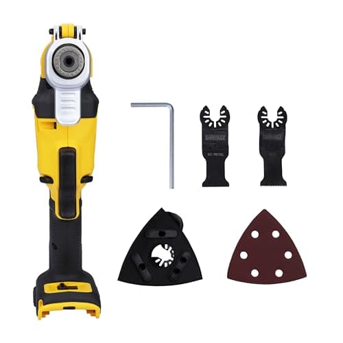 Outil multifonction oscillant DEWALT DCS356N XR 18 V brushless jaune et noir, machine nue sans batterie