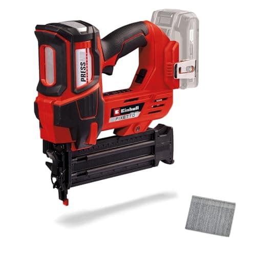 Cloueur sans fil Einhell FIXETTO 18/50 N de la gamme Power X-Change, chargeur droit à indicateur de remplissage, vendu sans batterie