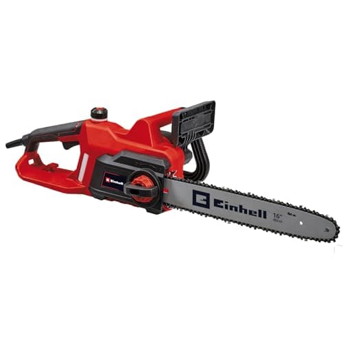 Tronçonneuse électrique filaire Einhell GC-EC 2040 rouge et noire avec guide-chaîne et butée dentée
