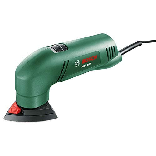 Ponceuse delta filaire Bosch PDA 180 verte à plateau triangulaire de 92 mm de pointe