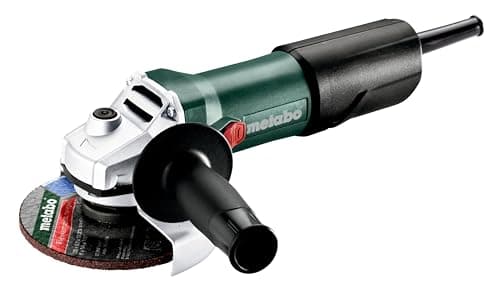 Meuleuse d'angle filaire Metabo WEV 850-125 avec molette de réglage de vitesse sur le corps